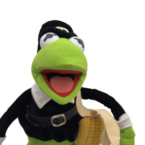 Vintage Jim Henson “Chelsea” Kermit Frog Plush Puppet 20″ Green Soft Toy Sampler - Picture 2 of 10